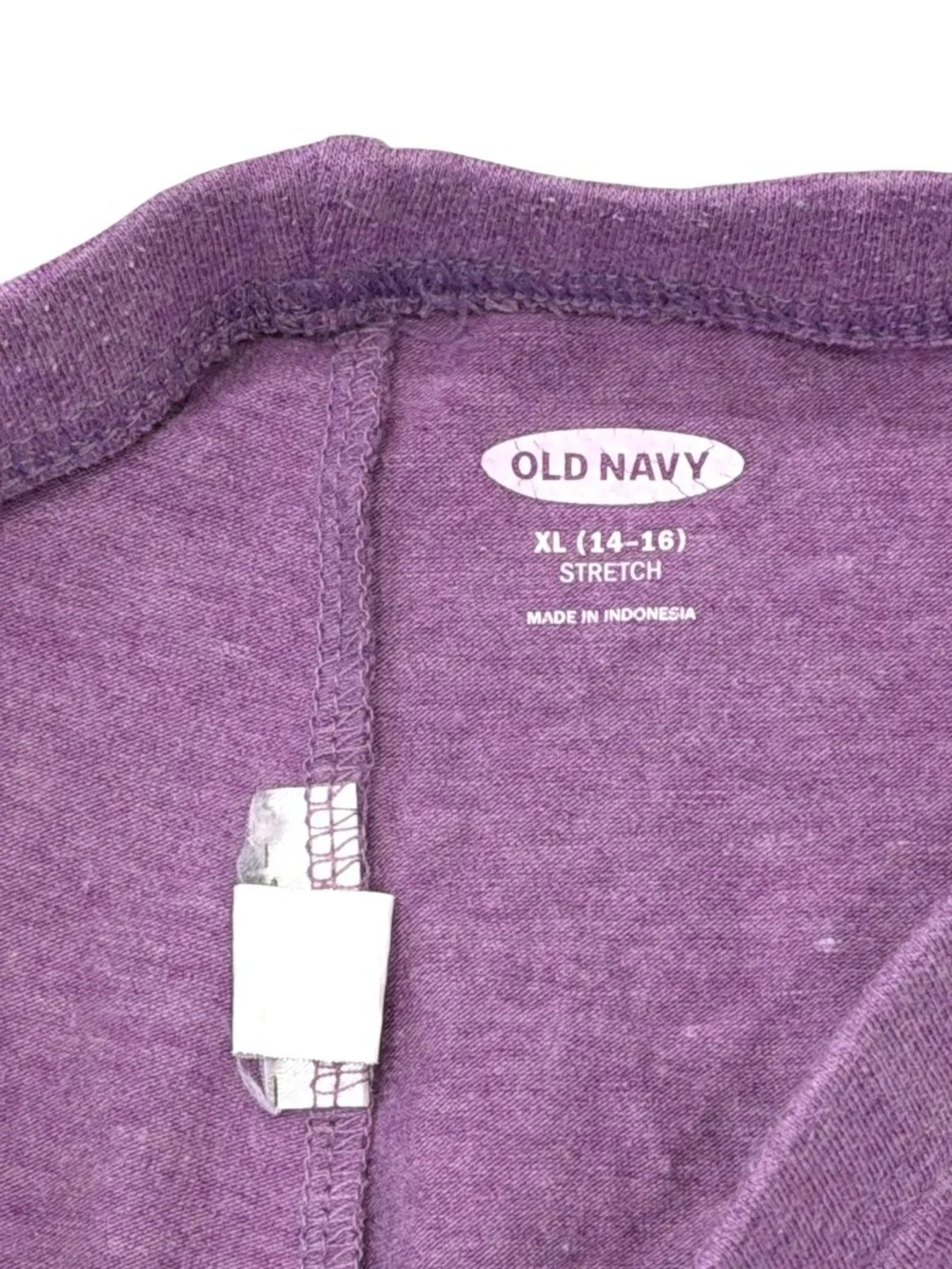 Old Navy Girls XL 14-16 Leggings Purple Elastic Waist Twist Hem Stretch
